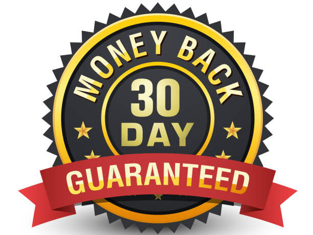 30 DAY MONEY BACK GUARANTEED badge will ensure that within this time period if anything bad happens or you are not satisfy by the product or service you can have your refund instant.